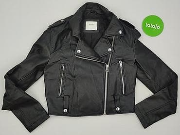 pln leather jacket: Bershka, Kurtka skórzana damska, rozmiar S — 2