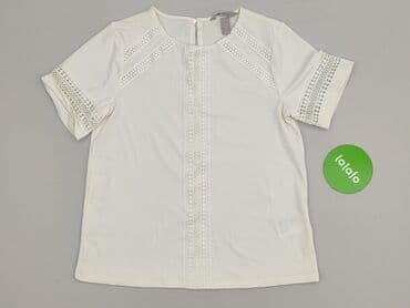 bluzka z kwiatem 3d h: H&M, Women's blouse, size XS (EU 34) — 2