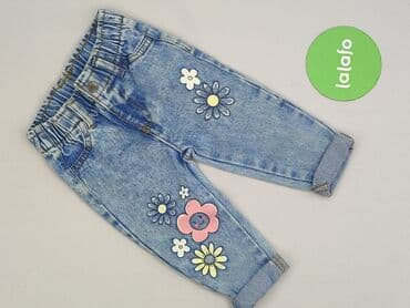 shein hello kitty jeans: Spodnie jeansowe, So cute, 6-9 miesięcy, stan - Bardzo dobry — 2