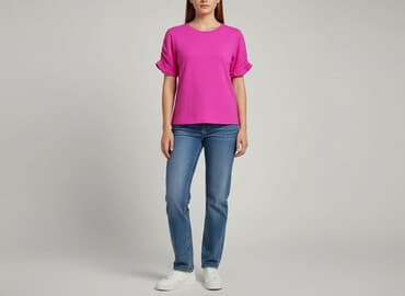 t shirty fuksja: T-shirt damski, rozmiar M — 7