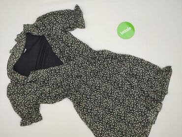 czerwona sukienka czarne rajtuzy: Sukienka damska, M — 2