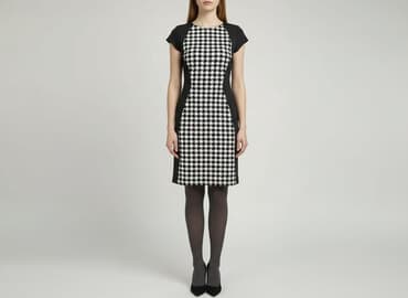 jakie rajstopy do bialej sukienki: Sukienka damska, rozmiar S — 5