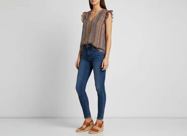 bluzki damskie pomarańczowa: Culture, Bluzka damska, rozmiar M — 6