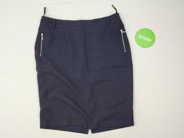 granatowa plisowane spódnice: Spódnica damska, XL — 2