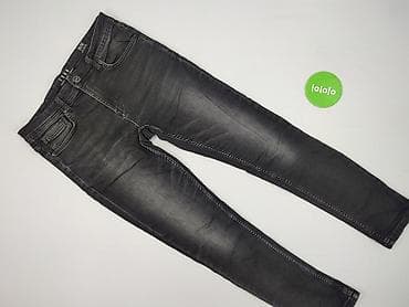 czarne converse na platformie: Jeansy damskie, rozmiar XS — 2