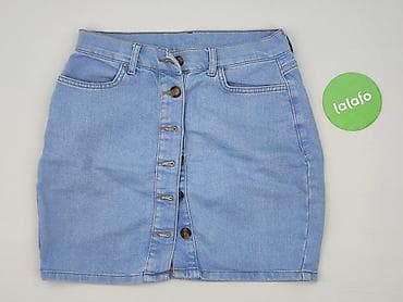 jeans raw blue: Janina, Spódnica damska, rozmiar S — 2
