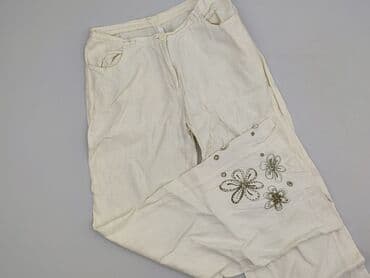 spodnie z lnem damskie: Spodnie materiałowe damskie, rozmiar L — 1