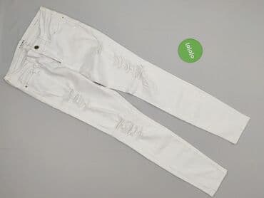 biale szerokie jeansy: DENIM JEANS, Jeansy damskie, rozmiar M — 2