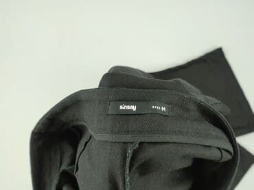 szerokie czarne spodnie sinsay: Spodnie materiałowe damskie, M — 4