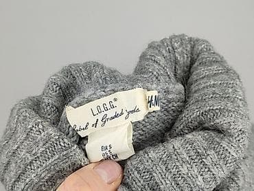 bluoltre sweter: H&M L.O.G.G., Golf damski, rozmiar S — 4