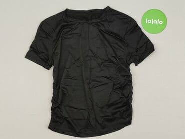 koszulka zolta w czarne paski: T-shirt damski, S — 2