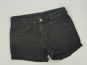 hm krótkie spodenki czarne: H&M, Szorty damskie, rozmiar S — 1