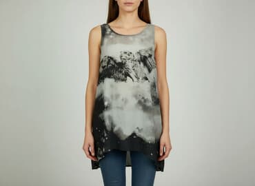 bluzki nietoperz plus size: Sukienka damska, rozmiar M — 5