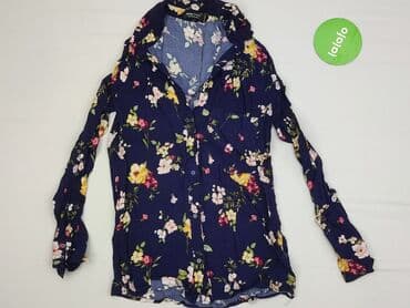 niebieska sukienka pull and bear: Bershka, Koszula damska, S — 2