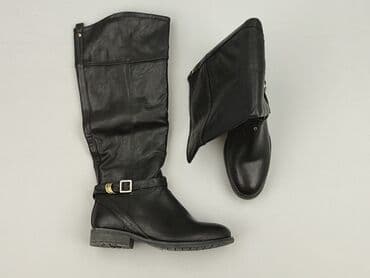 długie kozaki i sukienka: High boots for women, size 37 — 1