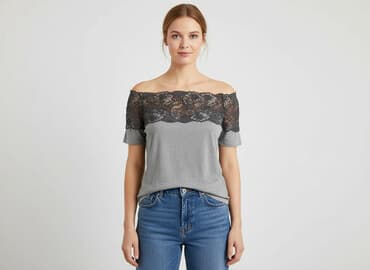 bluzki damskie koronka: Bluzka damska, rozmiar S — 6