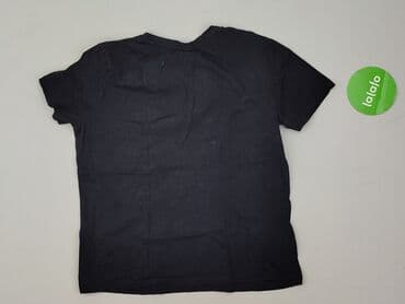 czarne t shirty damskie w serek: T-shirt damski, rozmiar L — 3