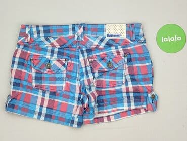 krótkie spodenki w kratę damskie: Sublevel, Szorty damskie, rozmiar M — 3