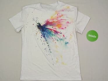 t shirty z czerwonem napisem: Women`s T-shirt, size L (EU 40) — 2