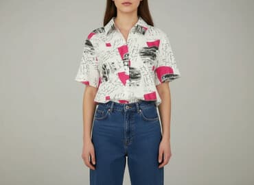 body biale z kolnierzykiem: Koszula damska, rozmiar S — 6