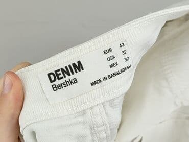 białe cargo bershka: Bershka, Jeansy damskie, rozmiar XL — 4