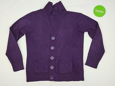 szafirowy sweter: Kardigan damski, rozmiar L — 2