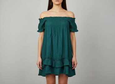 reserved sukienka butelkowa zieleń: Object, Sukienka damska, rozmiar XS — 8