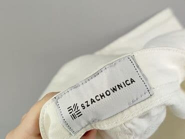 zalando białe jeansy damskie: SZACHOWNICA, Spodnie materiałowe damskie, rozmiar XL — 4