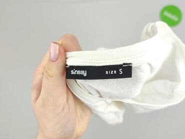 białe t shirty sinsay: Sinsay, T-shirt damski, rozmiar S — 5