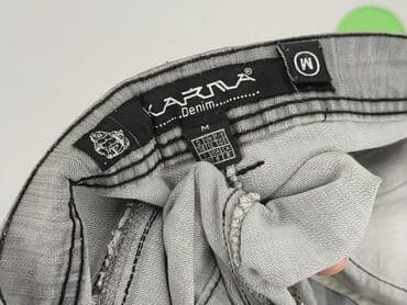 jeansy plus size wysoki stan: Denim, Szorty damskie, M — 5