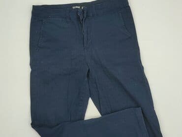 sinsay spodnie czarne z wysokim stanem: Sinsay, Chinos for men, size S — 1