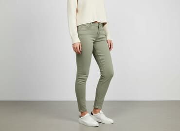 czarne skinny jeans: Skinny, Jeansy damskie, rozmiar M — 6