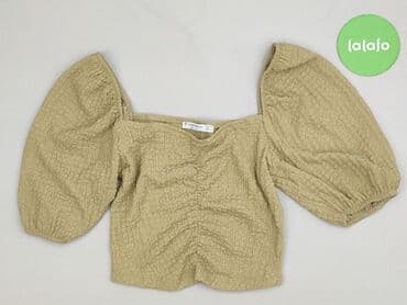 bluzki złotą nitką: Stradivarius, Top damski, rozmiar S — 2