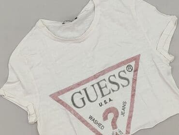 białe t shirty guess: Guess, Top damski, rozmiar S — 2