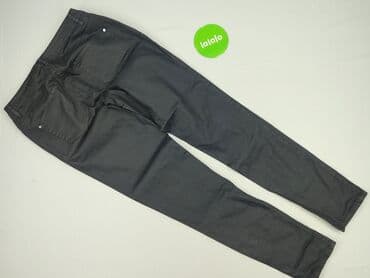 spodnie czarne damskie z niskim stanem: Spodnie materiałowe damskie, rozmiar S — 4