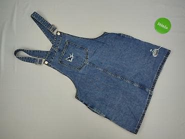 teksasy spodnie: Ogrodniczki damskie, rozmiar L — 2