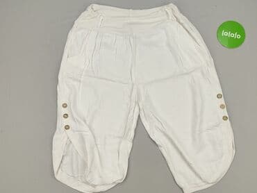 biale szerokie jeansy: Spodnie 3/4 damskie, rozmiar XL — 2