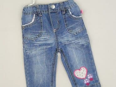 koszulka z minionkami: Denim pants, 3-6 months, condition - Very good — 1
