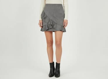 spodnica z falbanami bershka: Spódnica damska, rozmiar S — 6