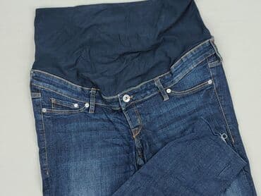 dżinsy ciążowe z dziurami: H&M Mama, Jeansy damskie, rozmiar L — 1