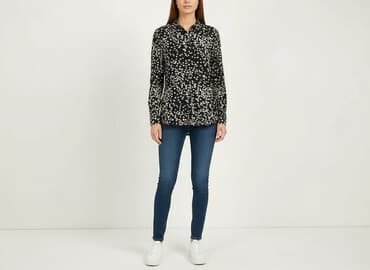 sinsay bluzka w panterke: Koszula damska, rozmiar XS — 7