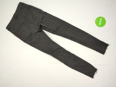 czarne jeansy z wysokim stanem: Jeansy damskie, rozmiar XS — 4