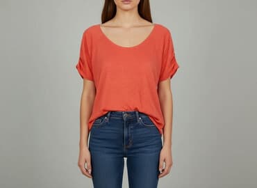 koszulka z bambusem zara: Zara, Bluzka damska, rozmiar L — 6