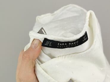 biała bluzka damska zara: Zara, Bluzka damska, rozmiar M — 4