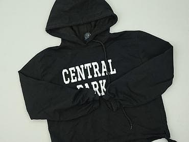 czarne bluzki: Bluza z kapturem damska, rozmiar L — 1