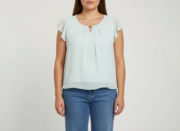 chabrowa bluzki plus size: Bluzka damska, rozmiar 2XL — 1