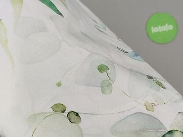 flora cyfrowa: Zasłona dekoracyjna z motywem roślinnym - Tkanina w odcieniach bieli — 4