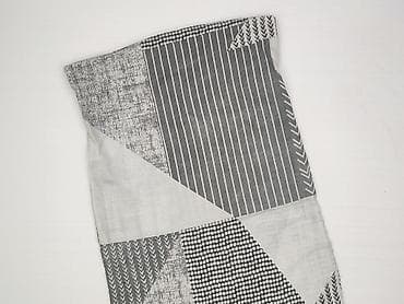 dzianina: Chusta/apaszka unisex w odcieniach szarości i bieli, w patchworkowy — 1