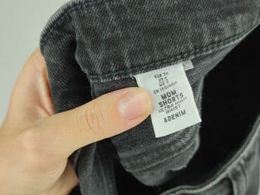 spodenki czarne krótkie: H&M, Szorty damskie, rozmiar S — 4