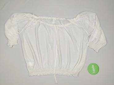 biale spodnie materialowe: H&M, Bluzka damska, rozmiar M — 3